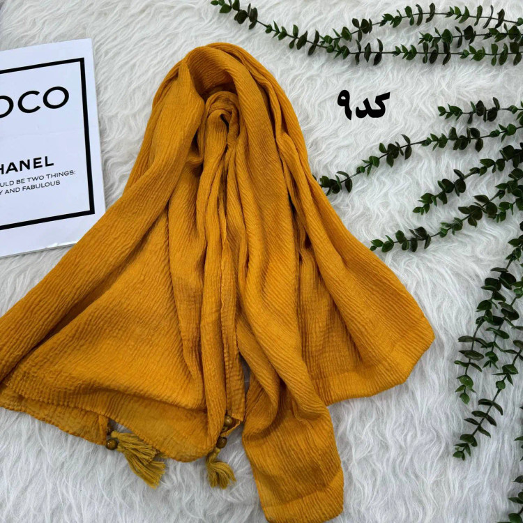 شال نخی ساده ریز برشکا کد 990 بدون آبرفت و رنگ رفت، مناسب استفاده روزمره، بدون پرز و دون دون، سر نمیخورد، قواره 210x95 سانت