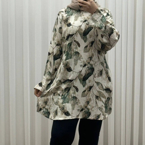 تونیک کرپ فلورینا کد 1451 فری سایز تا 52 چهارفصل زنانه دخترانه راحت بدون آبرفت و رنگ رفت