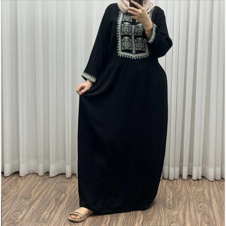 پیراهن ساحلی نخی فری سایز تا 46 مدل ساره کد 1499 با کمربند | تنخور شیک و راحت | مناسب چهارفصل | بدون آبرفت و رنگرفت