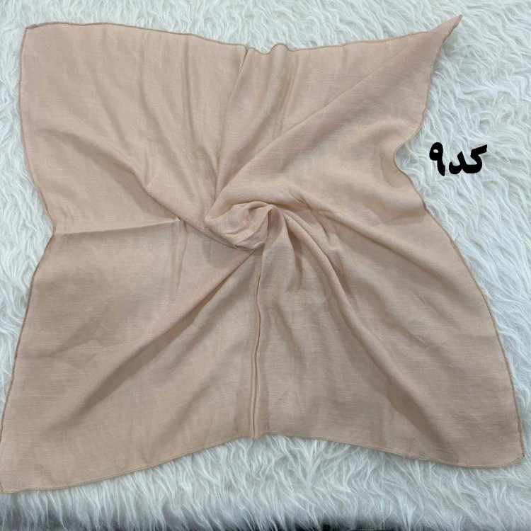 مینی اسکارف نخی ساده سایز 74x74 سانت مناسب استفاده روزمره بدون پرز و سُر خوردن