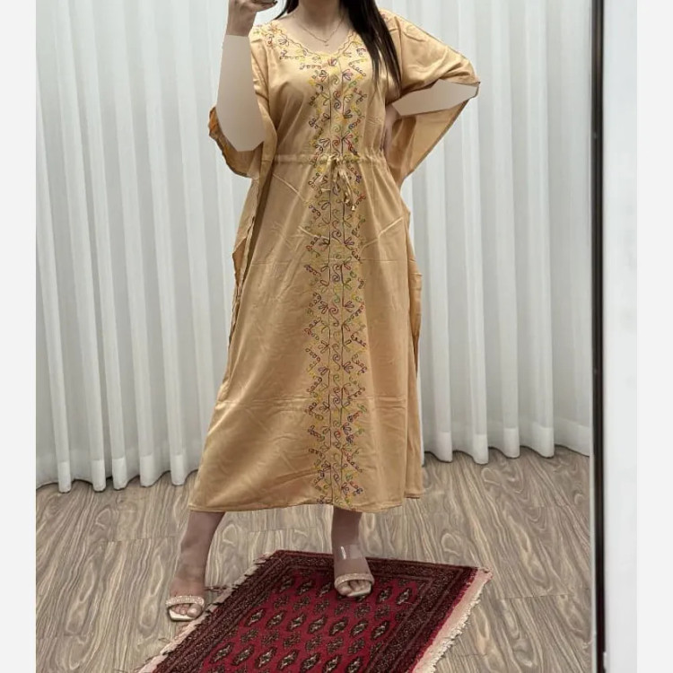 پانچ نخی گلدوزی هندی مدل ترنم کد 834 فری سایز مناسب تا سایز 54 تنخور شیک و راحت چهارفصل