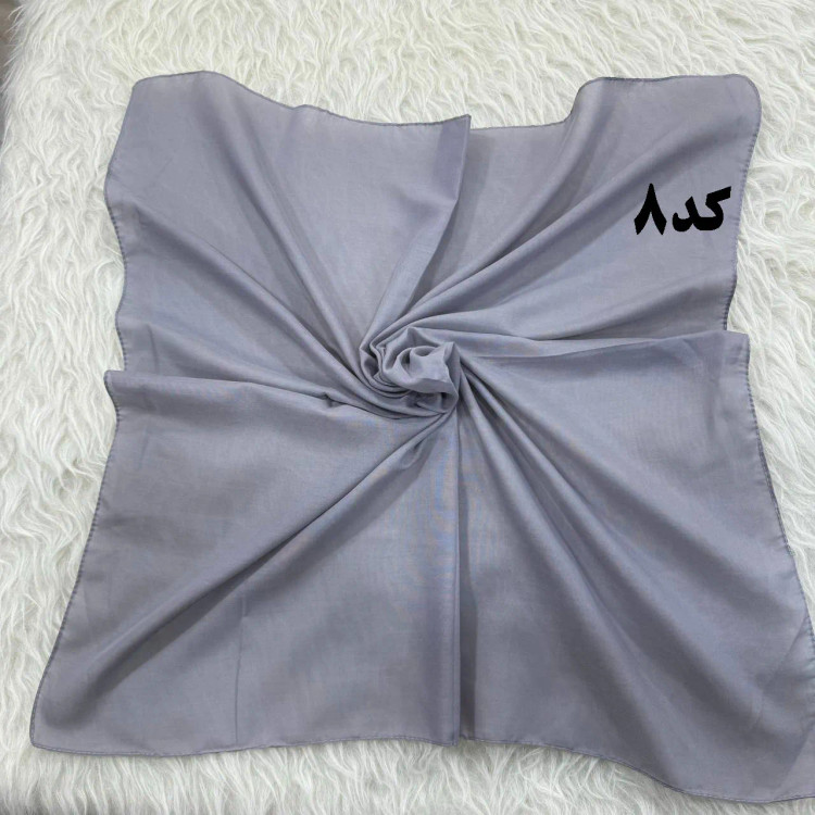 مینی اسکارف نخی ساده سایز 74x74 سانت مناسب استفاده روزمره بدون پرز و سُر خوردن