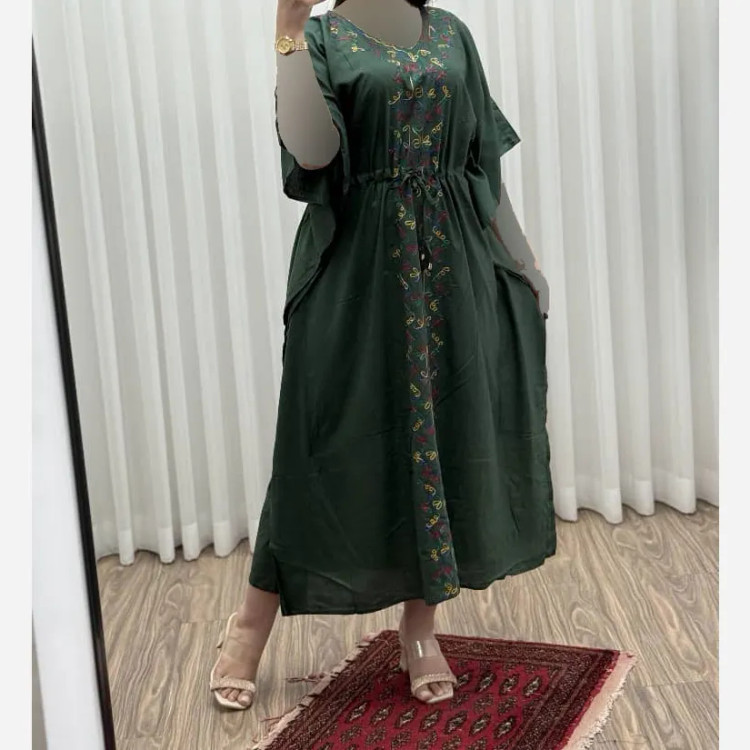 پانچ نخی گلدوزی هندی مدل ترنم کد 834 فری سایز مناسب تا سایز 54 تنخور شیک و راحت چهارفصل