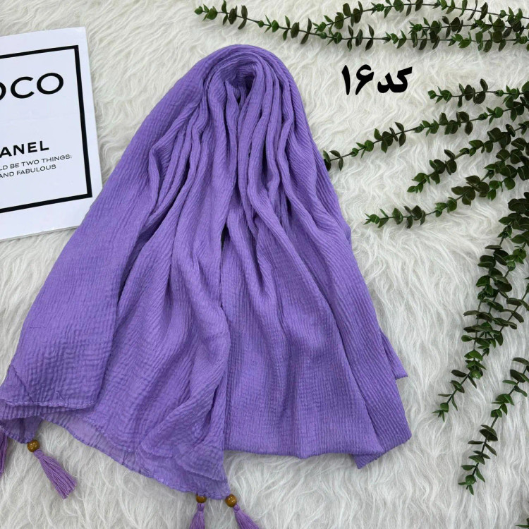 شال نخی ساده ریز برشکا کد 990 بدون آبرفت و رنگ رفت، مناسب استفاده روزمره، بدون پرز و دون دون، سر نمیخورد، قواره 210x95 سانت