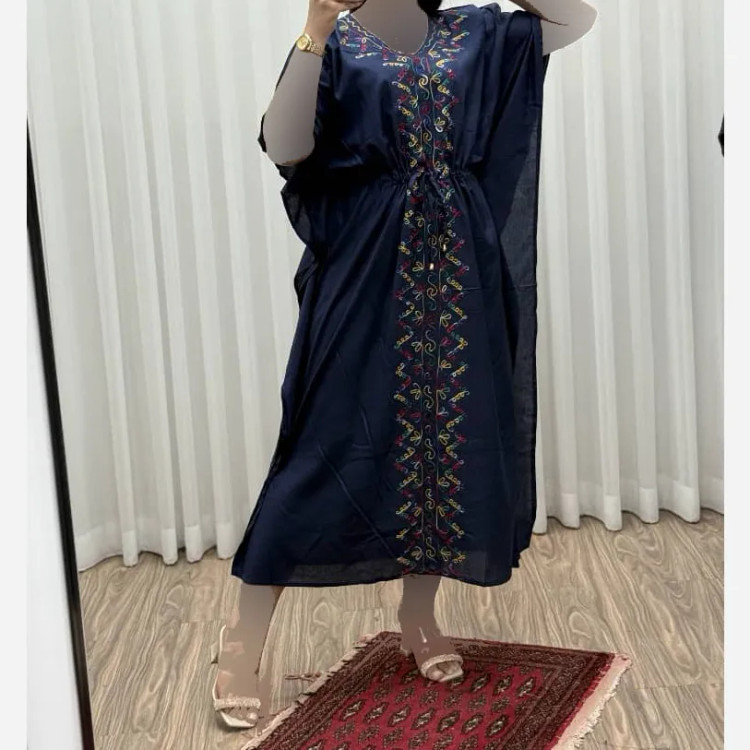 پانچ نخی گلدوزی هندی مدل ترنم کد 834 فری سایز مناسب تا سایز 54 تنخور شیک و راحت چهارفصل