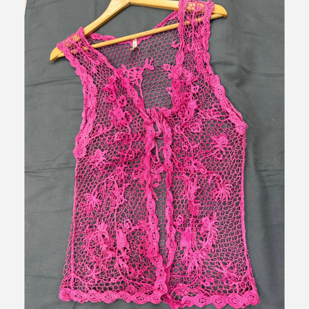رومایویی قلاب بافی کد 1012 فری سایز مناسب تا سایز 42 قد 70 جلو باز چهارفصل زنانه