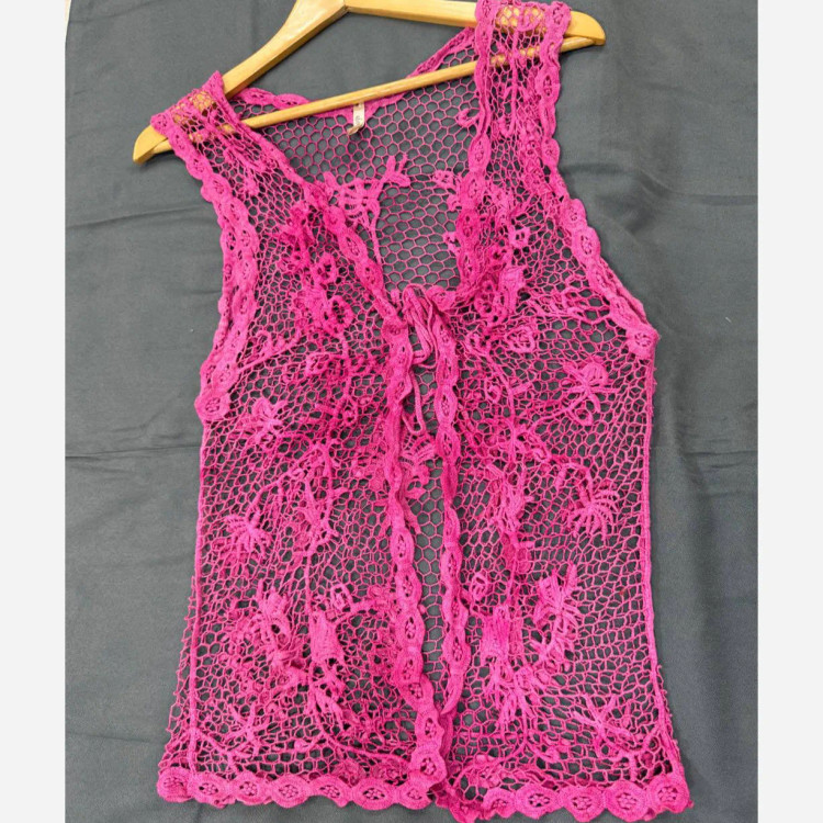 رومایویی قلاب بافی کد 1012 فری سایز مناسب تا سایز 42 قد 70 جلو باز چهارفصل زنانه