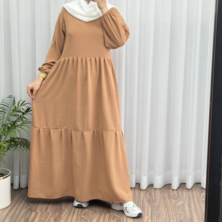 پیراهن ساحلی زنانه دریا مدل آیدا جنس ابروباد فری سایز مناسب تا سایز 48 قد 135 چروک نمیشود سایه نمیندازد