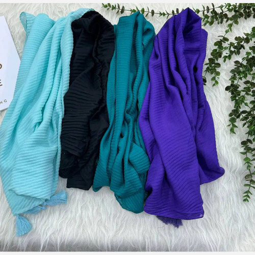 شال نخی ساده آناهیتا کد 918 قواره 220×80 سانت بدون آبرفت و رنگ رفت