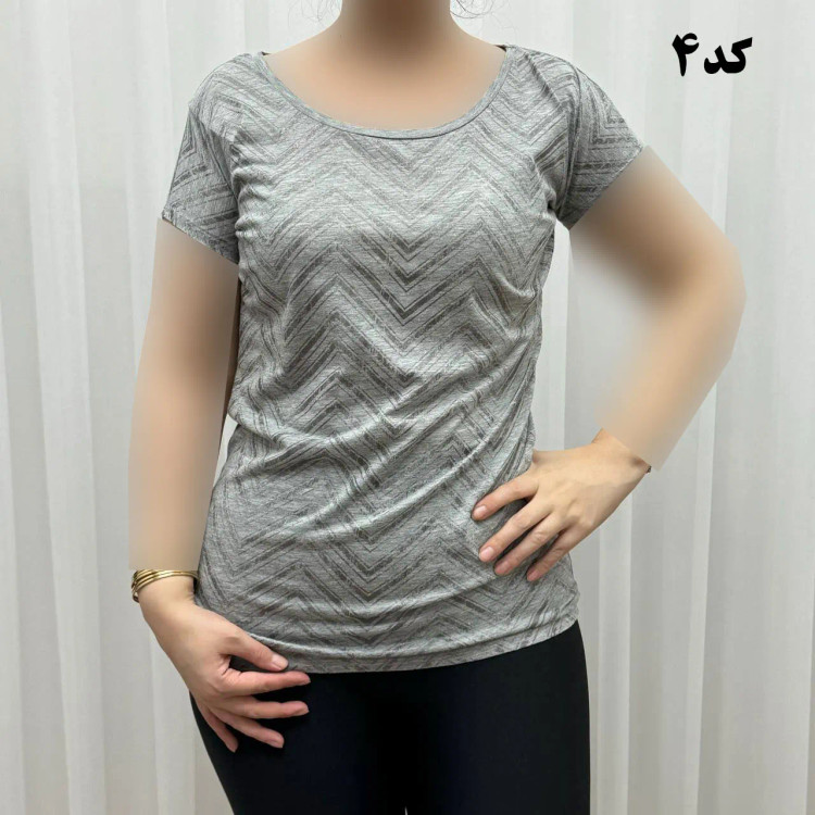 تیشرت نخ پنبه زنانه چهارفصل کد 1193 وارداتی تنخور راحت سایز بزرگ