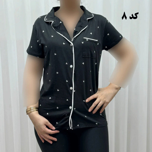 لباس خواب جلو باز زنانه وارداتی کد 1163 جنس اسپاندکس و پلی استر چهارفصل راحت