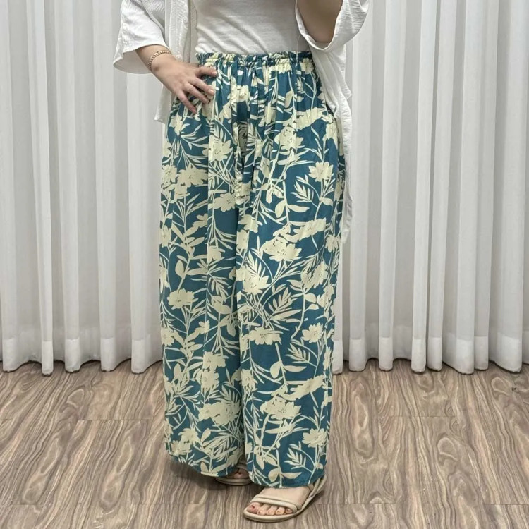 دامن شلواری لاله زار کد 1521 نخی فری سایز تا 48 چهارفصل شیک و راحت بدون آبرفت و چروک