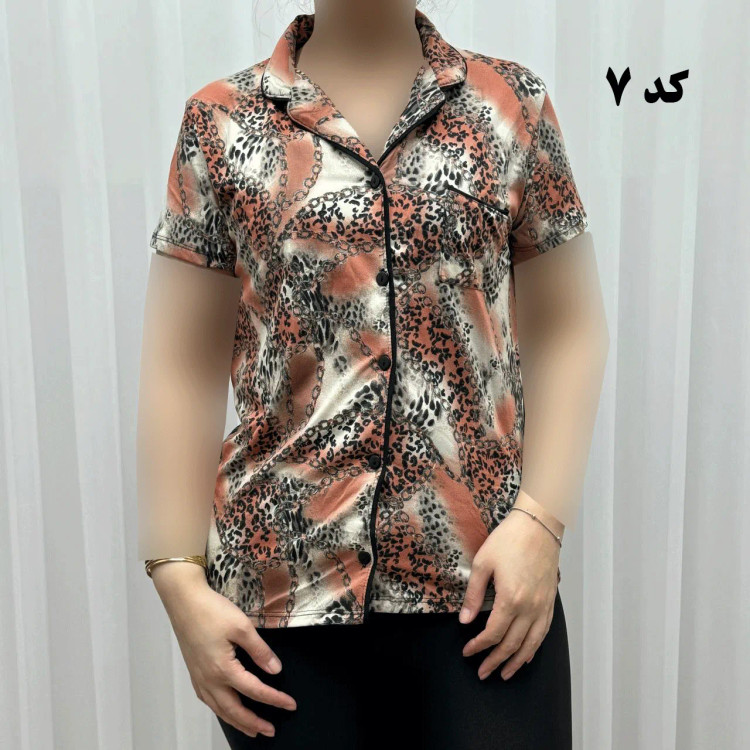 لباس خواب جلو باز زنانه وارداتی کد 1163 جنس اسپاندکس و پلی استر چهارفصل راحت