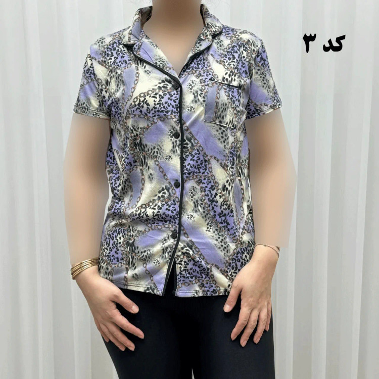 لباس خواب جلو باز زنانه وارداتی کد 1163 جنس اسپاندکس و پلی استر چهارفصل راحت