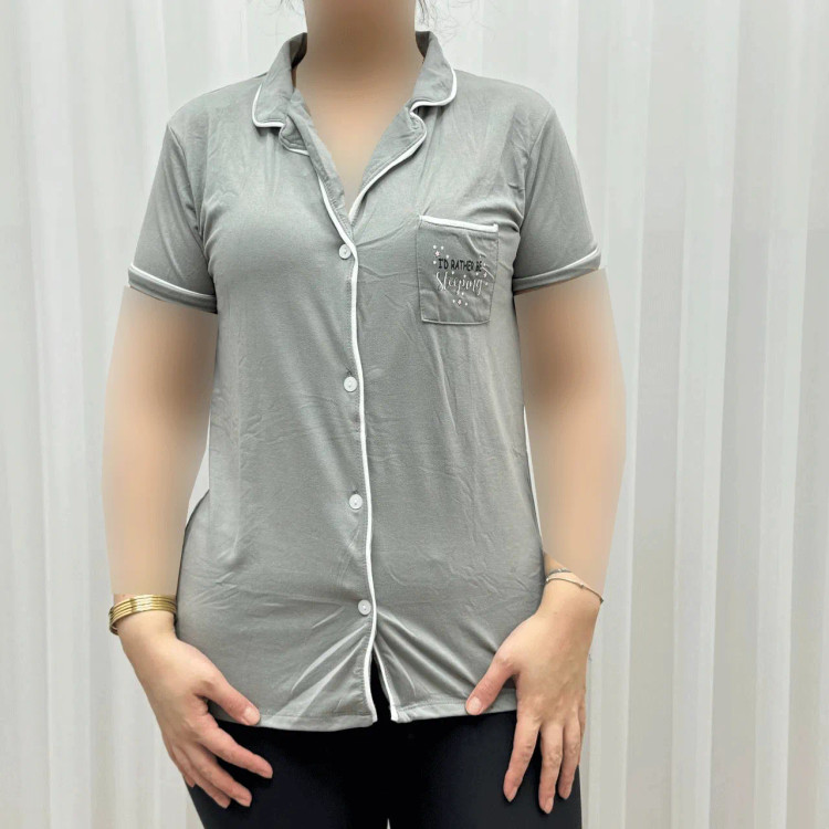 لباس خواب جلو باز زنانه وارداتی کد 1163 جنس اسپاندکس و پلی استر چهارفصل راحت