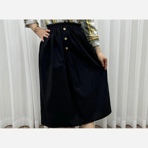 دامن لینن فری سایز مناسب تا سایز 48 تن خور شیک و راحت چهار فصل مناسب بانوان و دخترانه بدون بدن نما