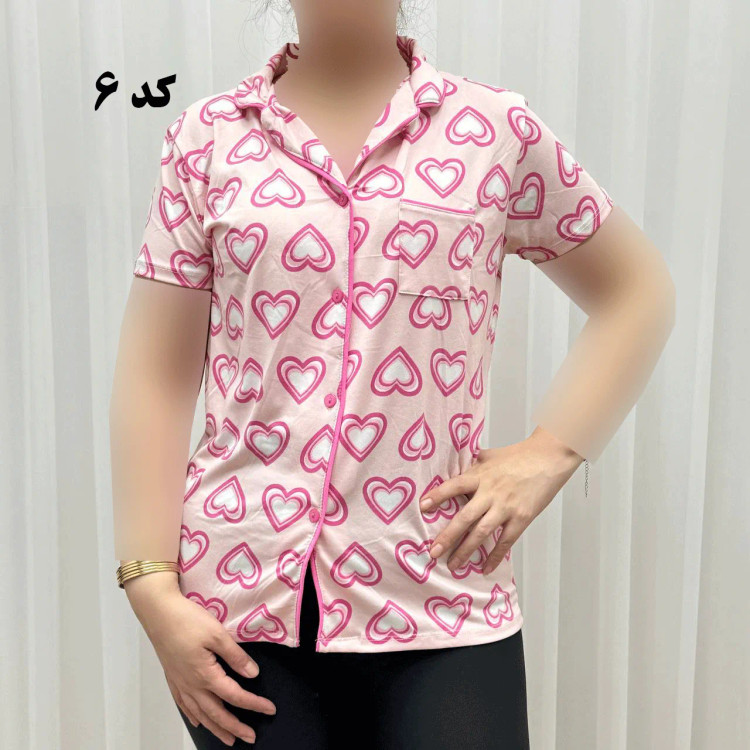 لباس خواب جلو باز وارداتی زنانه کد 1161 جنس اسپاندکس و پلی استر چهارفصل راحت تنخور سایز S M L