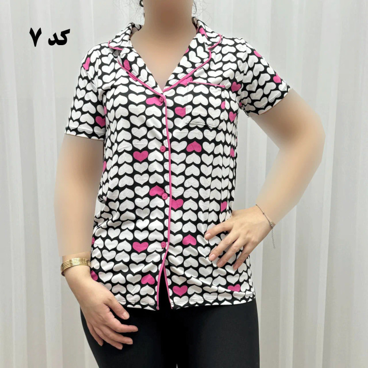 لباس خواب جلو باز وارداتی زنانه کد 1162 سایز S M L اسپاندکس پلی استر چهارفصل راحت بدون آبرفت و رنگ رفت