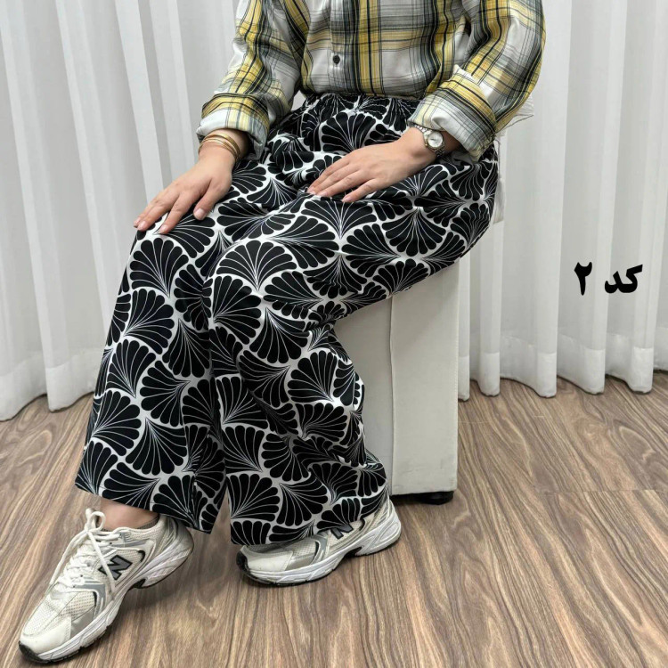 شلوار بوگاتی کد 777 فری سایز تا 48 زنانه چهارفصل تنخور شیک و راحت بدون آبرفت و رنگرفتگی