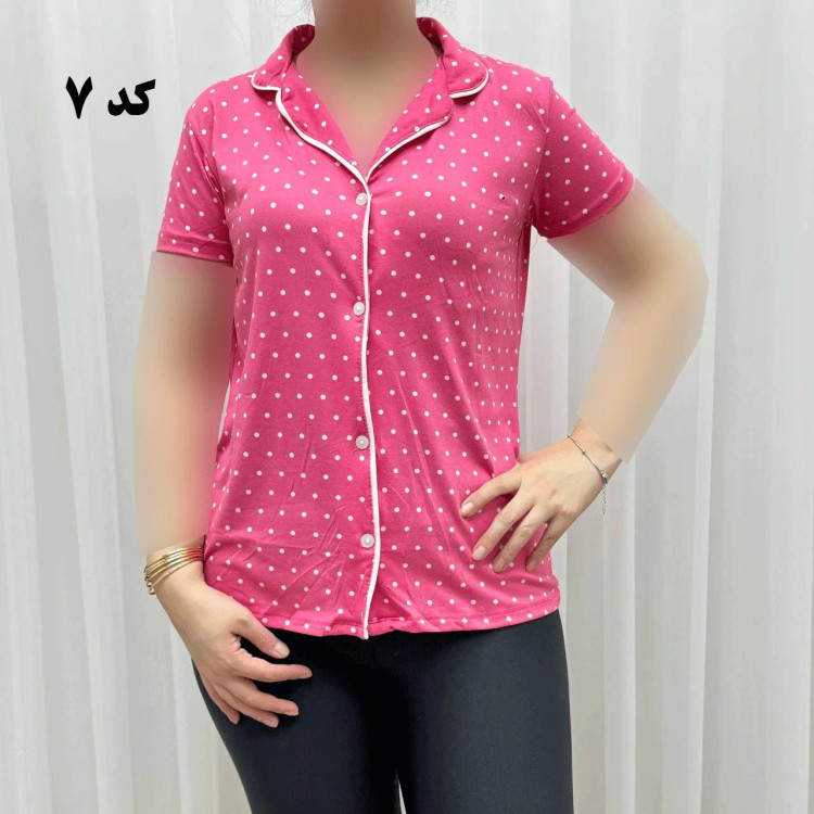 لباس خواب جلو باز وارداتی زنانه کد 1161 جنس اسپاندکس و پلی استر چهارفصل راحت تنخور سایز S M L