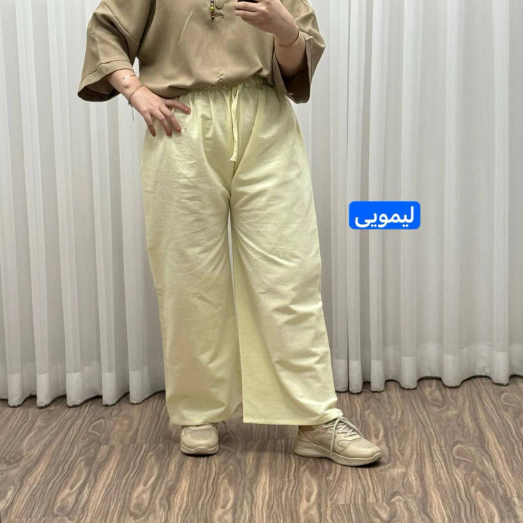 شلوار لنین فری سایز زنانه کد 1088 مناسب تا سایز 50 تنخور شیک و راحت چهارفصل بدون آبرفت و رنگ رفت