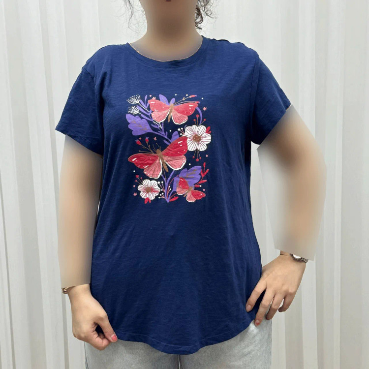 تیشرت طرحدار وارداتی کد 1172 بدون آبرفت و رنگ رفت چروک نمیشود سایزبندی کامل