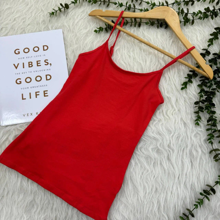 تاپ بندی ساده وارداتی Primark کد 1296 زنانه نخی چهار فصل تن خور شیک و راحت سایز XS تا 2XL