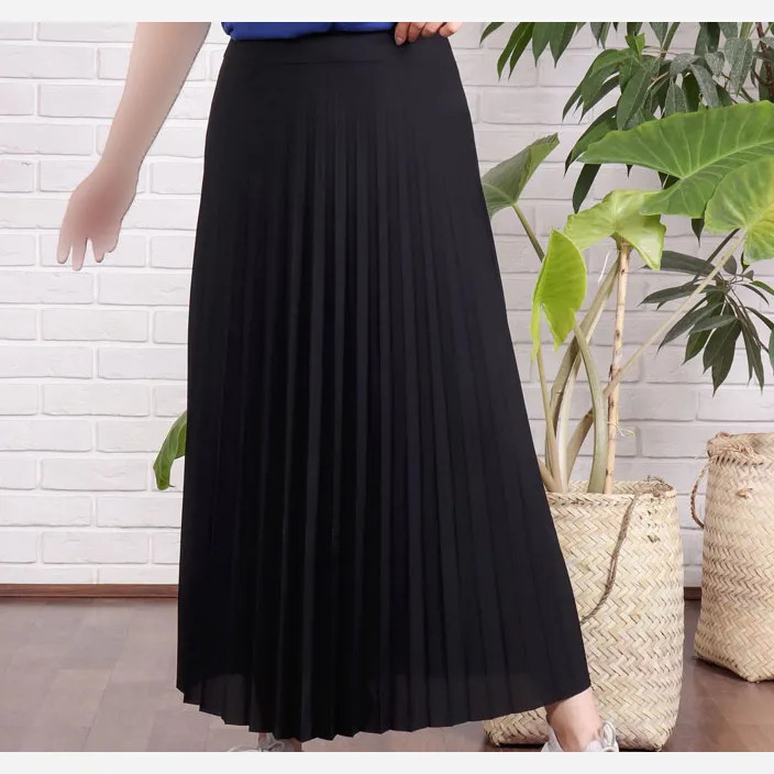 دامن پلیسه زنانه جودون گرم بالا فری سایز (36 تا 46) بدون آستر 6 رنگ