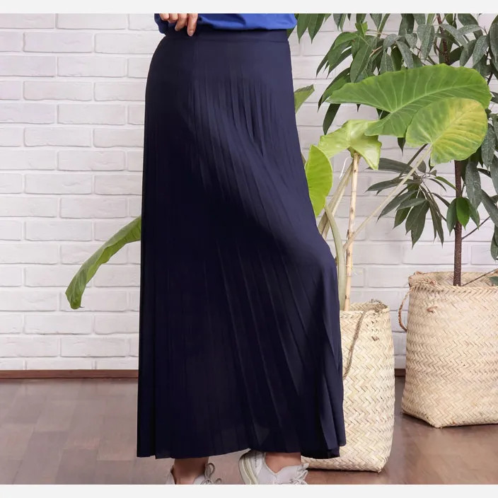 دامن پلیسه زنانه جودون گرم بالا فری سایز (36 تا 46) بدون آستر 6 رنگ