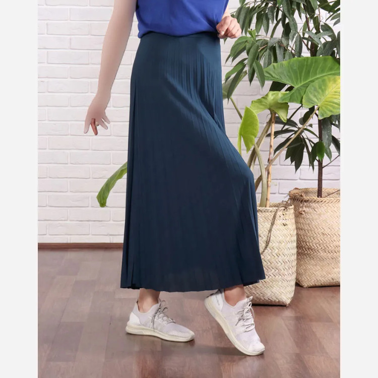 دامن پلیسه زنانه جودون گرم بالا فری سایز (36 تا 46) بدون آستر 6 رنگ