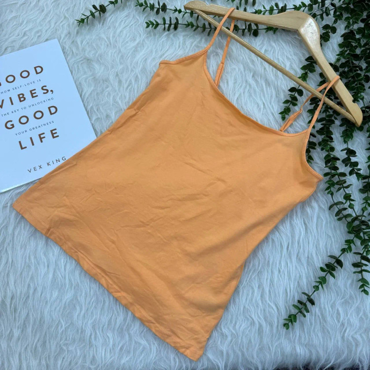 تاپ بندی ساده وارداتی Primark کد 1296 زنانه نخی چهار فصل تن خور شیک و راحت سایز XS تا 2XL