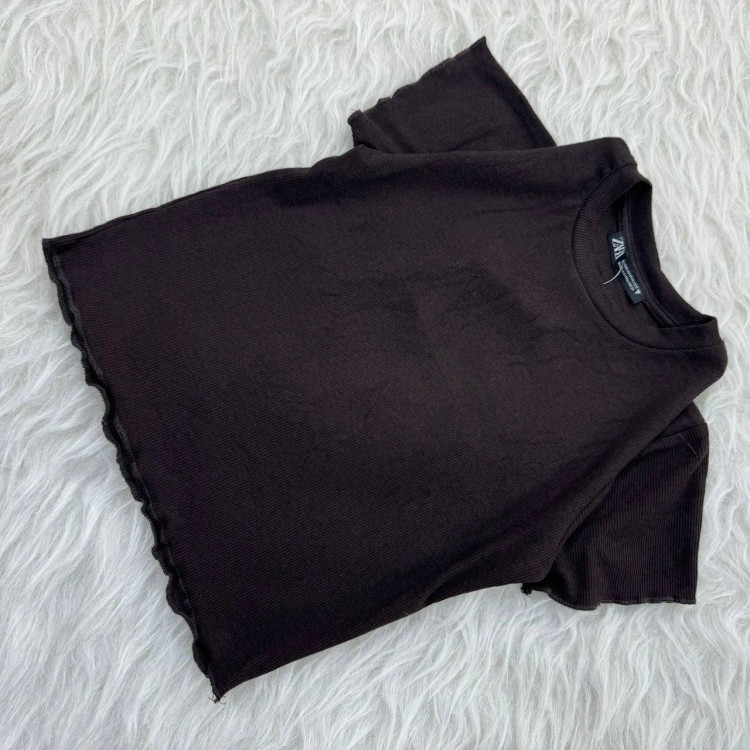 کراپ کبریتی لبه پری کد 1077 زنانه دخترانه چهارفصل تنخور شیک سایزبندی کامل