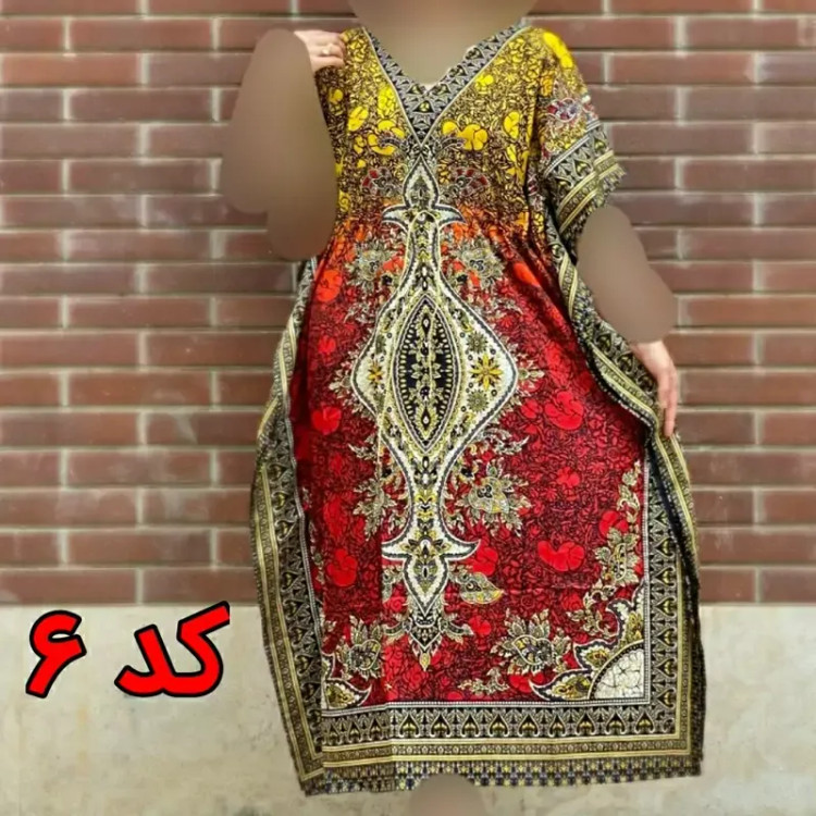 پیراهن سیلک هندی فری سایز تا 54 قد 130 دور سینه 150 کمربنددار چهارفصل شیک راحت بدون آبرفت و رنگ رفت