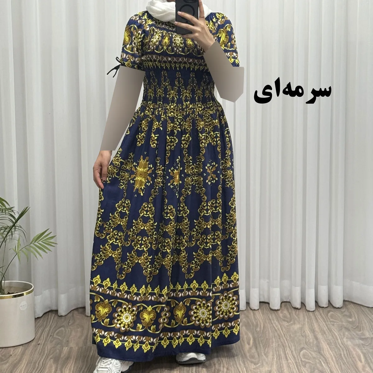 پیراهن نخی هندی آمیتا فری سایز تا 50 چهارفصل شیک و راحت بدون چروک و آبرفت زنانه و دخترانه