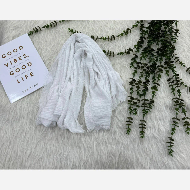 شال نخی وارداتی مدل ساندویچی ساده قواره 180x90 کد 907 بدون آبرفت و رنگ رفت