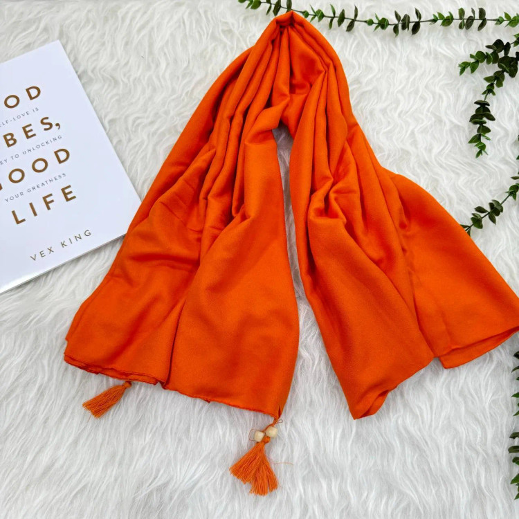 شال نخی ساده زنانه کد 914، بدون آبرفت و رنگ رفت، 200x70 سانت