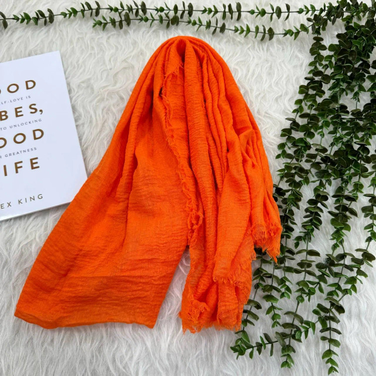 شال نخی وارداتی مدل ساندویچی ساده قواره 180x90 کد 907 بدون آبرفت و رنگ رفت