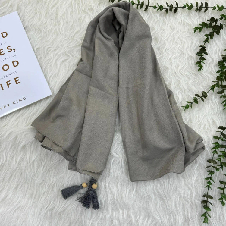 شال نخی ساده زنانه کد 914، بدون آبرفت و رنگ رفت، 200x70 سانت