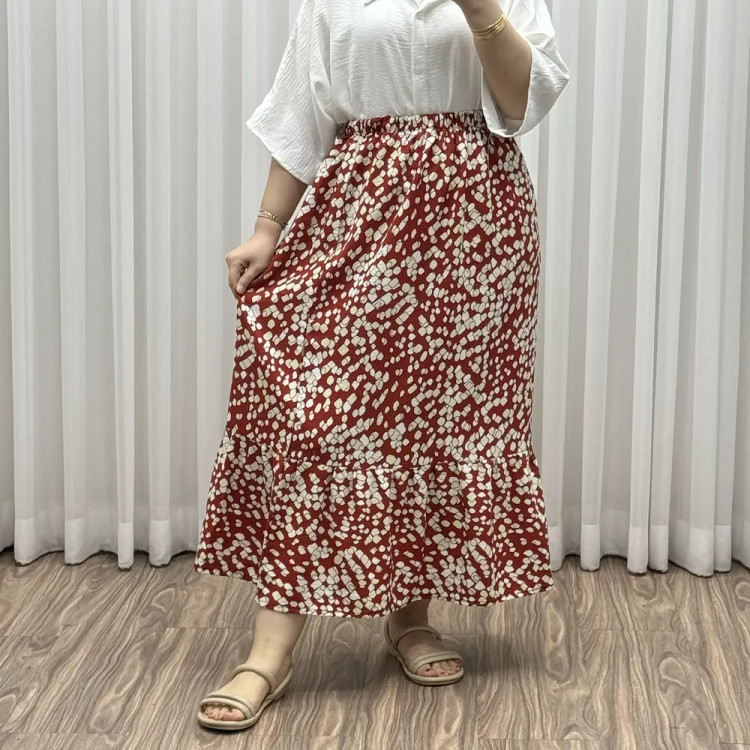 دامن پفکی نخی زنانه فری سایز تا 48 تن خور شیک و راحت چهارفصل بدون آبرفت و رنگ رفتگی