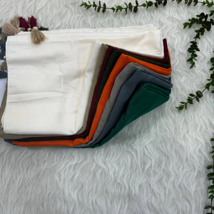 شال نخی ساده زنانه کد 914، بدون آبرفت و رنگ رفت، 200x70 سانت