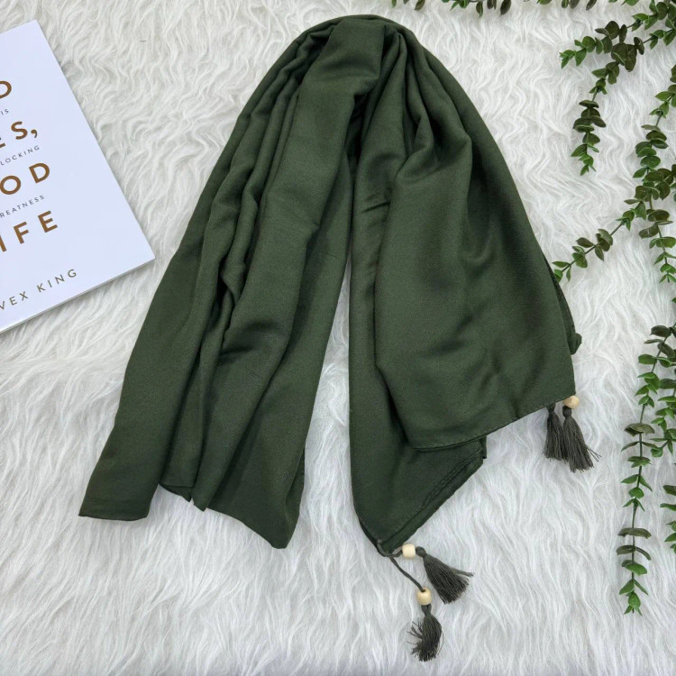 شال نخی ساده زنانه کد 914، بدون آبرفت و رنگ رفت، 200x70 سانت