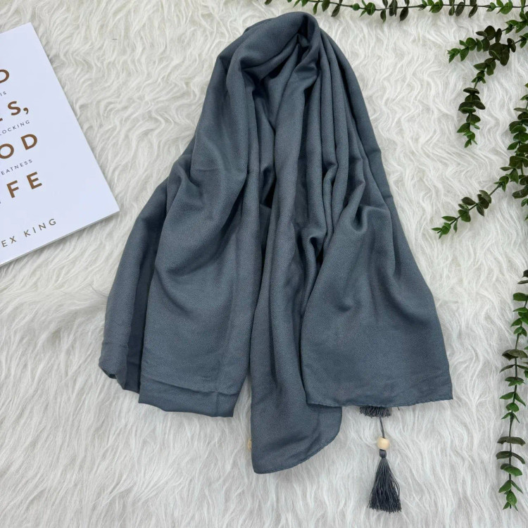 شال نخی ساده زنانه کد 914، بدون آبرفت و رنگ رفت، 200x70 سانت