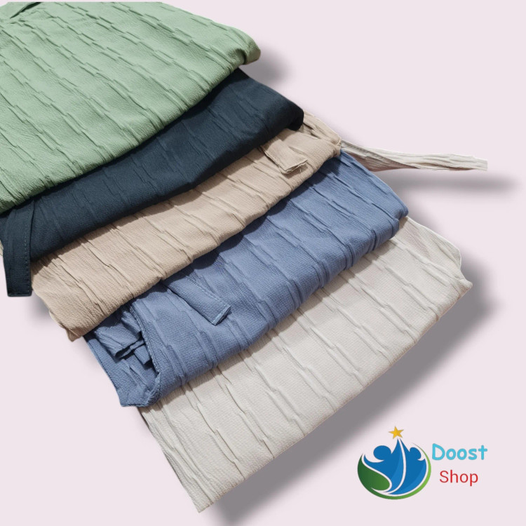 شلوار زنانه آیوا طرح زنجیری بگ فاق بلند سایز 38 تا 48