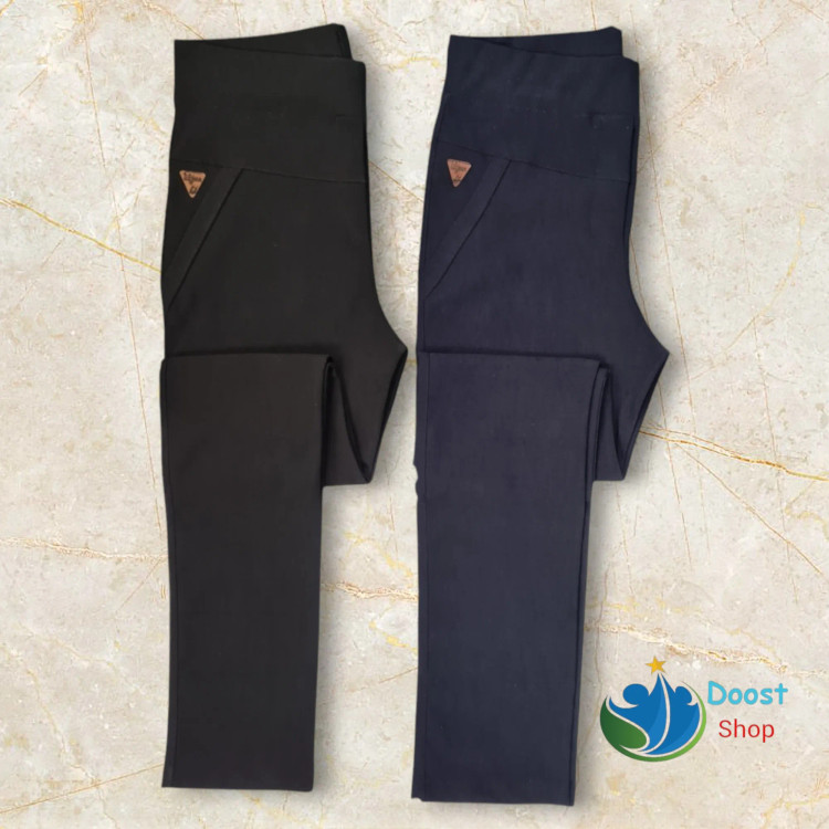 شلوار زنانه راسته بنگال کارمندی قد 100 رنگ ثابت پرز نمیشود سایز 38 تا 48