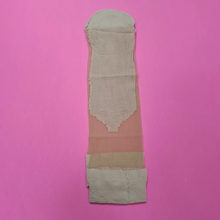 جوراب شیشهای زنانه هلن مچی کفدار بسته 6 عددی رنگ مشکی و رنگ پا سایز 36 تا 42