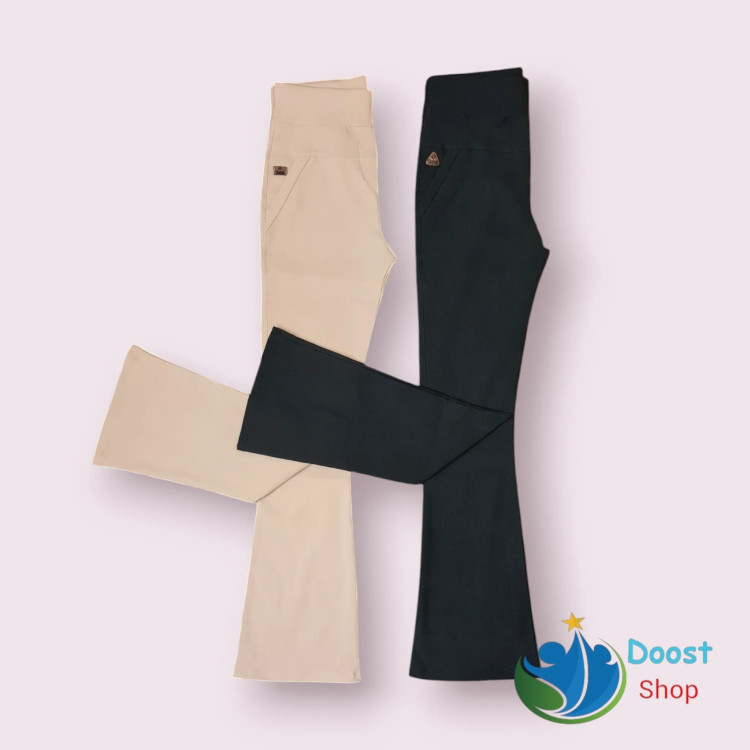 شلوار دمپاگشاد زنانه بنگال کش کرم سایز 38 تا 48