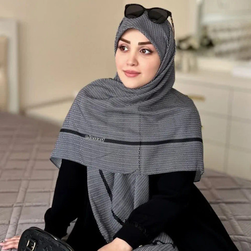 روسری نخ کاستوم طرح مارال ابعاد 140 در 140