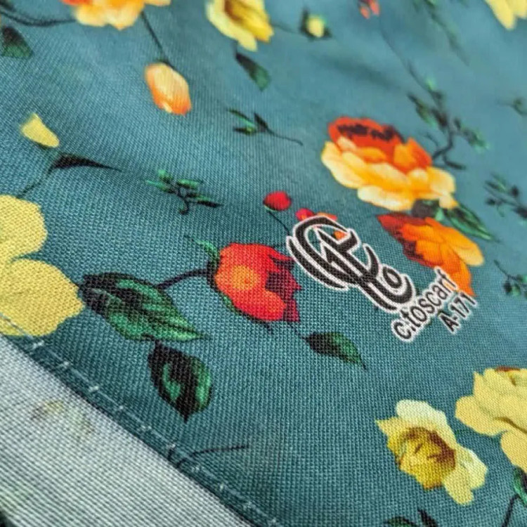 روسری نخ کاستوم سیتو طرح رزایه قواره بزرگ 140 سانتی متری