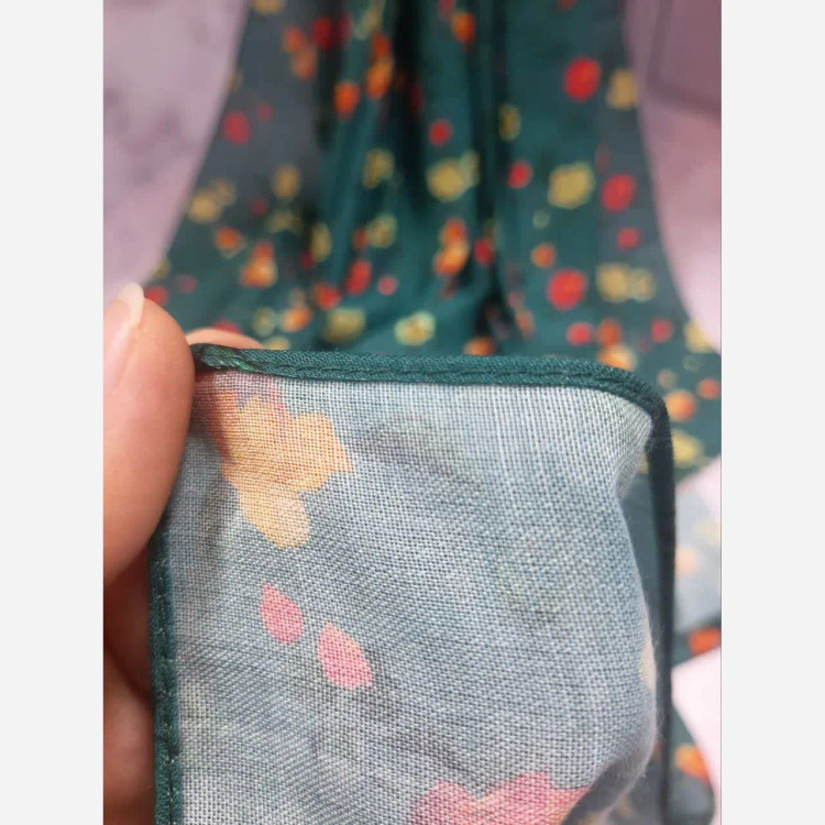 روسری نخ کاستوم سیتو طرح رزایه قواره بزرگ 140 سانتی متری