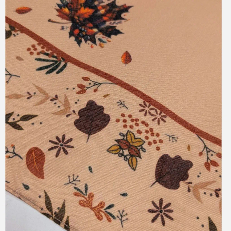 روسری نخی کاستوم طرح پانیذ قواره 110 نسکافه ای